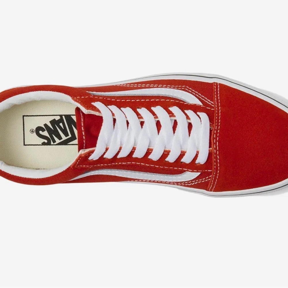 Vans Old Skool - Racing Red/True White 
Size: Women’s 7 / Men’s 5.5 - Picture 2 of 8